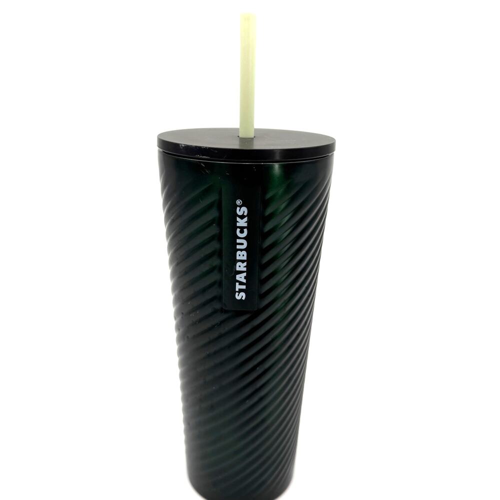 Starbucks Green Christmas Holiday 2022 24 Oz Medal Stainless Steel Tumbler